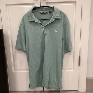 Travis Matthew size L light green golf polo